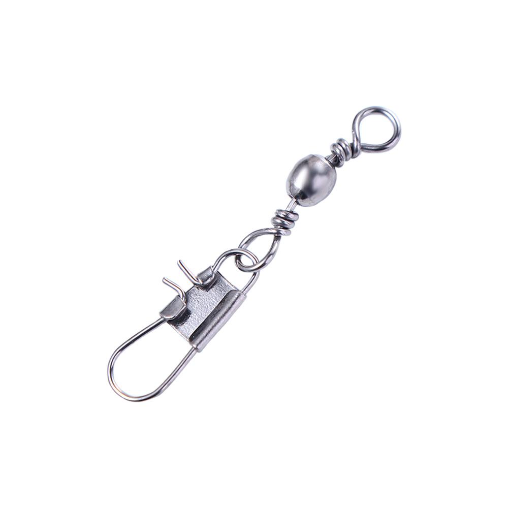 Konektor Pancing Agustina 200PCS/Lot Tahan Lama Laut Kasar Rolling Swivel Ocean Boat Fishing Tools