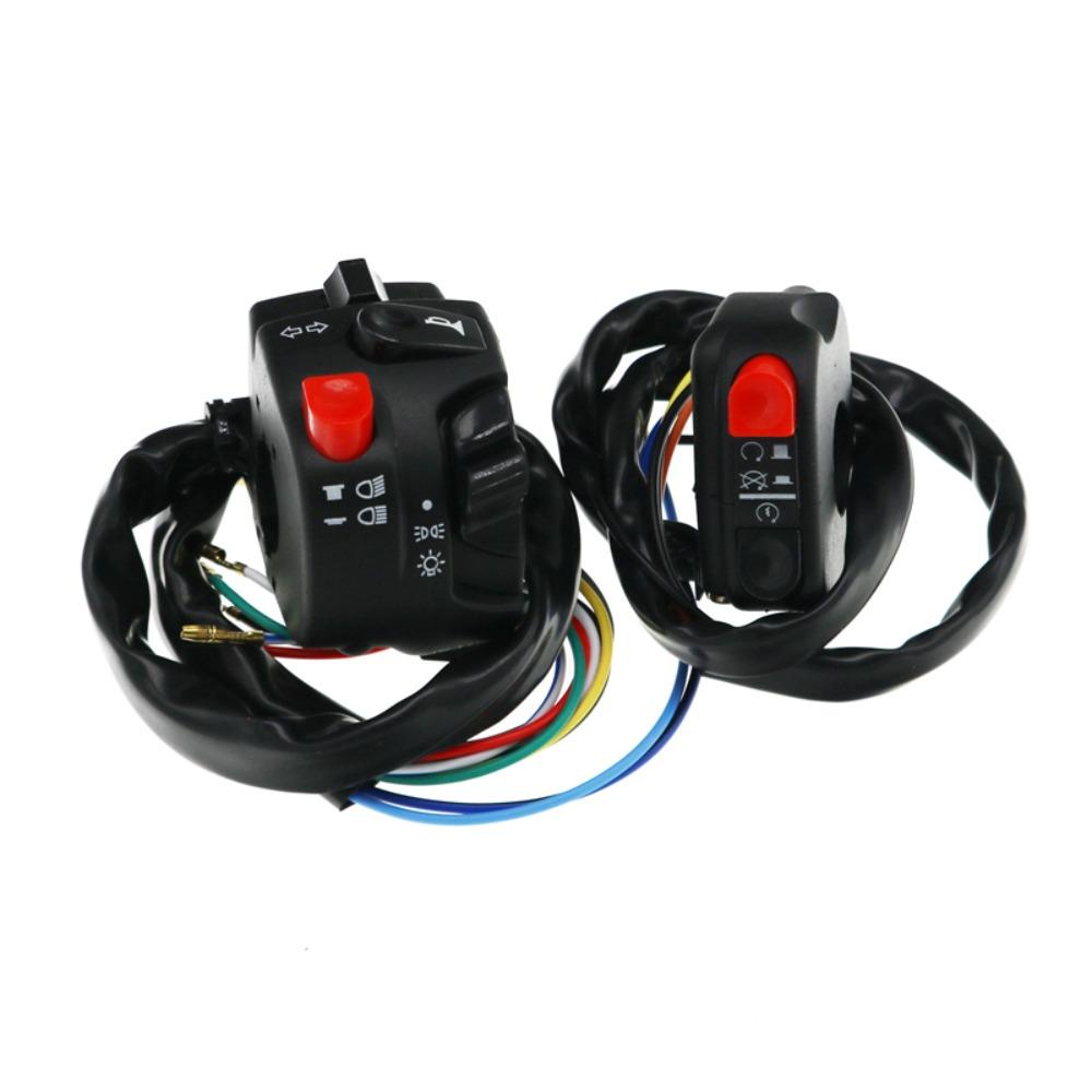 POPULAR Saklar Kombinasi Motor Skuter Stang Universal Refit Tombol Klakson Saklar Indikator Lampu