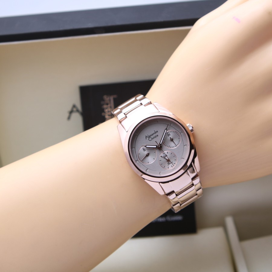 JAM TANGAN WANITA ALEXANDRE CHRISTIE AC 2A26 RANTAI ORIGINAL GARANSI RESMI 1 TAHUN