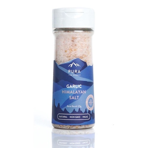 Garam Himalaya Organic Alami Pura Himalayan Salt Garlic And Pepper Garam Natural 125gr