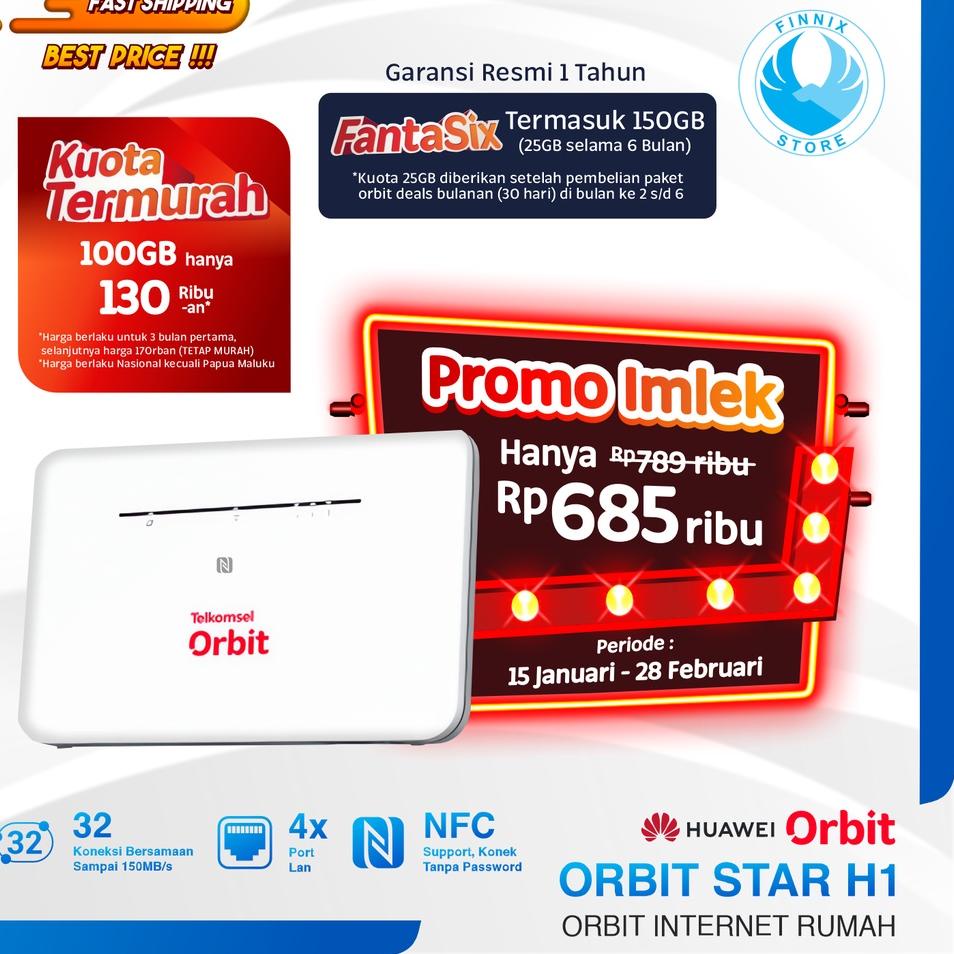 Best ProdukModem Router Huawei B311 / B311B / B312 Telkomsel Orbit Star 2 Free Kouta 150GBϟ