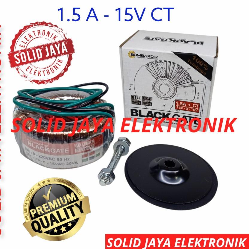 ➪ TRAFO BLACKGATE TOROID 1,5A 15V CT BOMBARDIR BLACKGATE TRAVO DONUT 1.5A 15 V CT 15 VOLT V TRAVO TO