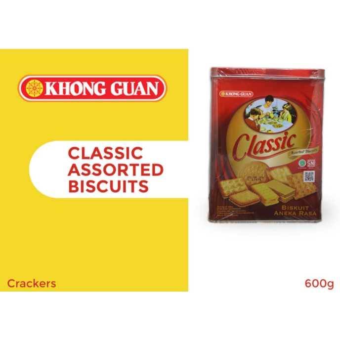 

KHONG GUAN Assorted Biscuits Classic Mini 600 gr ORIGINAL