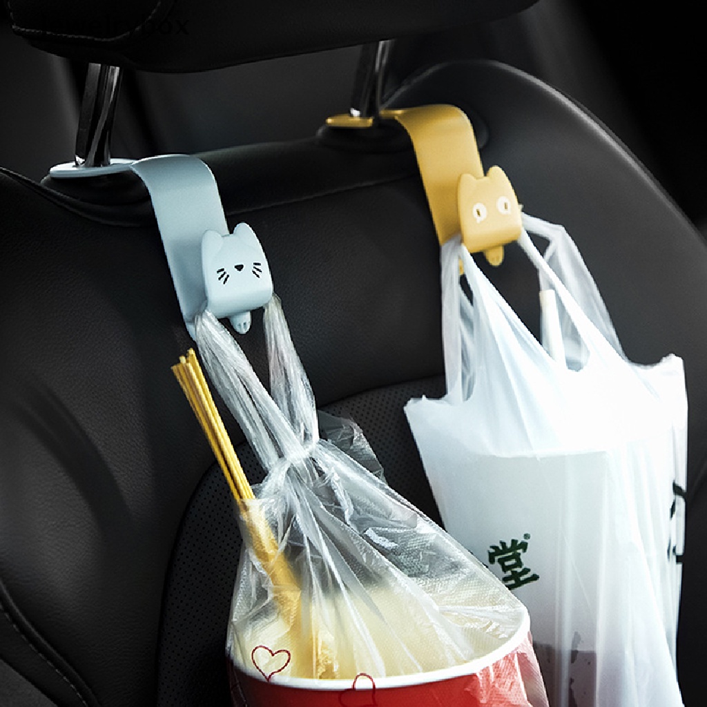 [jewelrybox] 2pcs Kreatif Kartun Gantungan Kursi Mobil Hook Aksesoris Mobil Holder Hook Butik