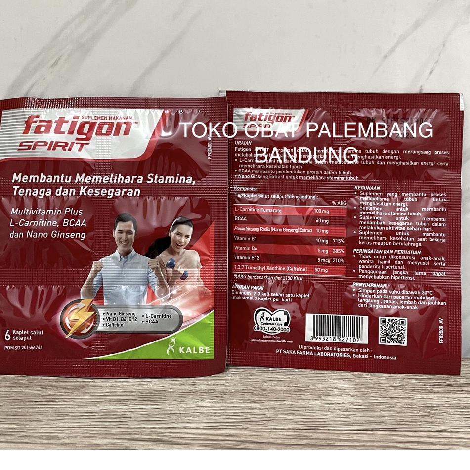 PALING AMPUH✌️>>> FATIGON SPIRIT 6 KAPLET SALUT SELAPUT STAMINA TENAGA KESEGARAN MULTIVITAMIN FATIGO