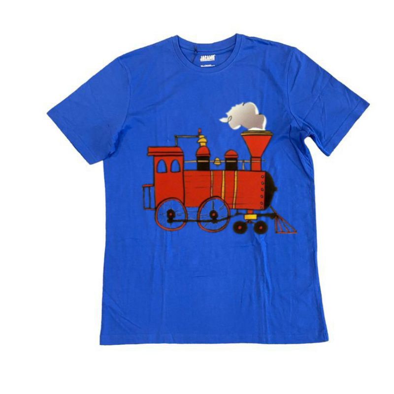 BAJU kaos anak atasan lengan pendek kereta api jaman dulu