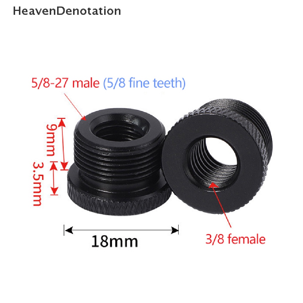 [HeavenDenotation] Microphone Stand Conversion Screws 3 / 8 Female to 5 / 8 Male Screw Thread Adapter HDV