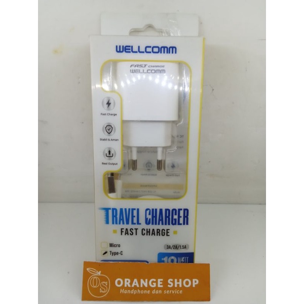 TRAVEL CHARGER TYPE-C 18W WELLCOMM