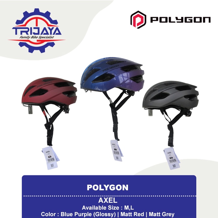 Helmet Polygon Axel helm sepeda dewasa