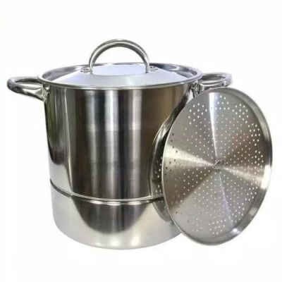 Panci Steamer Estetik Low Watt Tahan Lama Terbalik 2 Tingkat Mpasi K1E3 Listrik Tebal Awet Kecil Sta