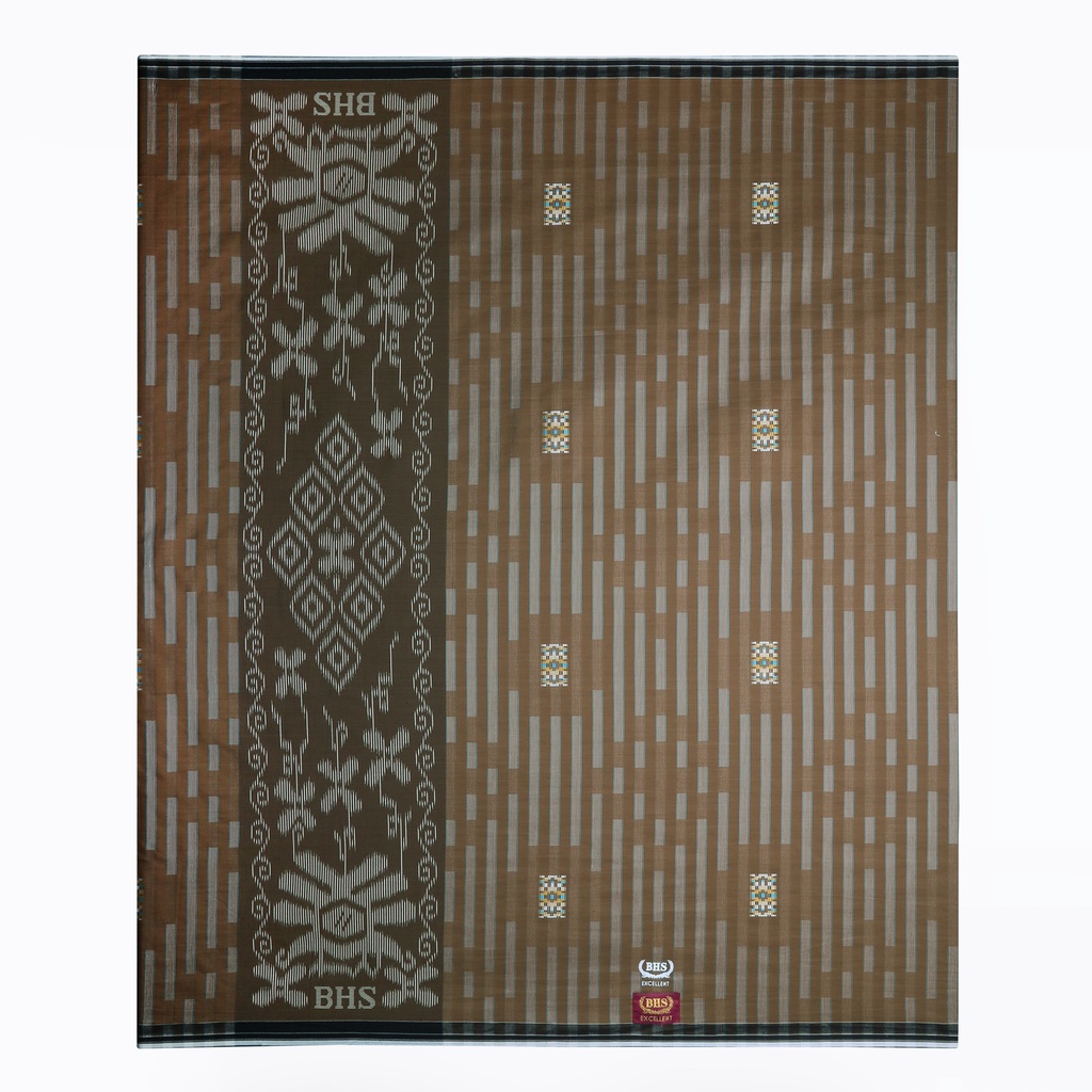 Sarung BHS Excellent Gold Motif E52 SSU Coklat Muda / BHS SSU E52 EXC