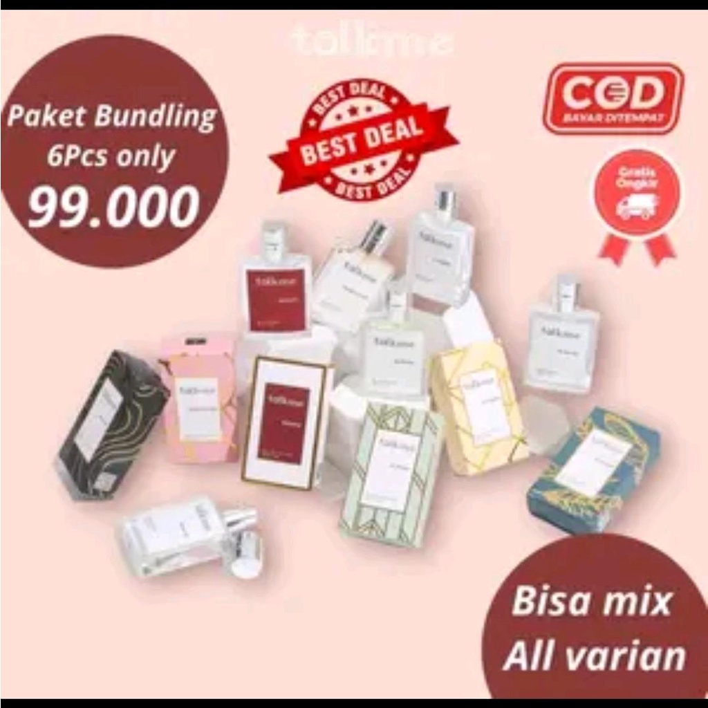 PAKET USAHA 6 PCS SPRAY 30ML PARFUM TALKME BISA MIX