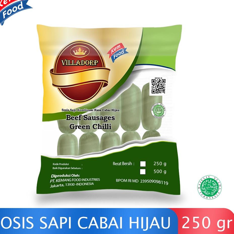 

COD✔️ Villadorp Sosis Sapi Mini Cabai Hijau - 250 gr