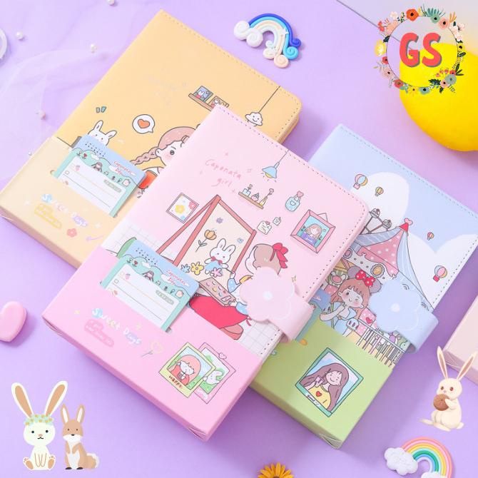 

Notebook Diary / Agenda Planner Jurnal buku tulis PU magnet Caponata BRG BARU