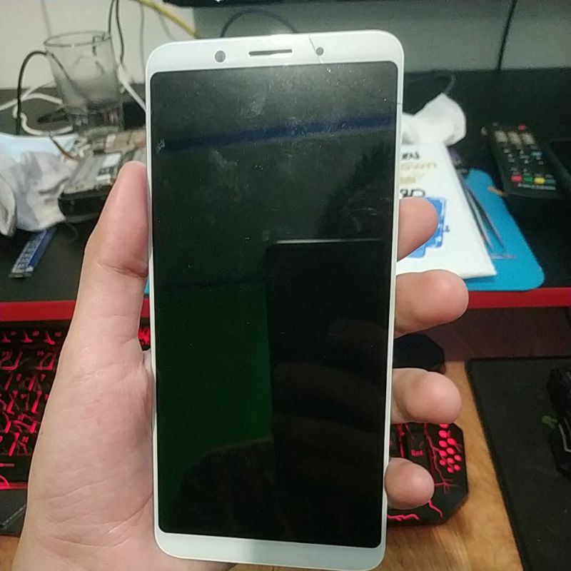 lcd oppo f5 oem, minus retak sehelai