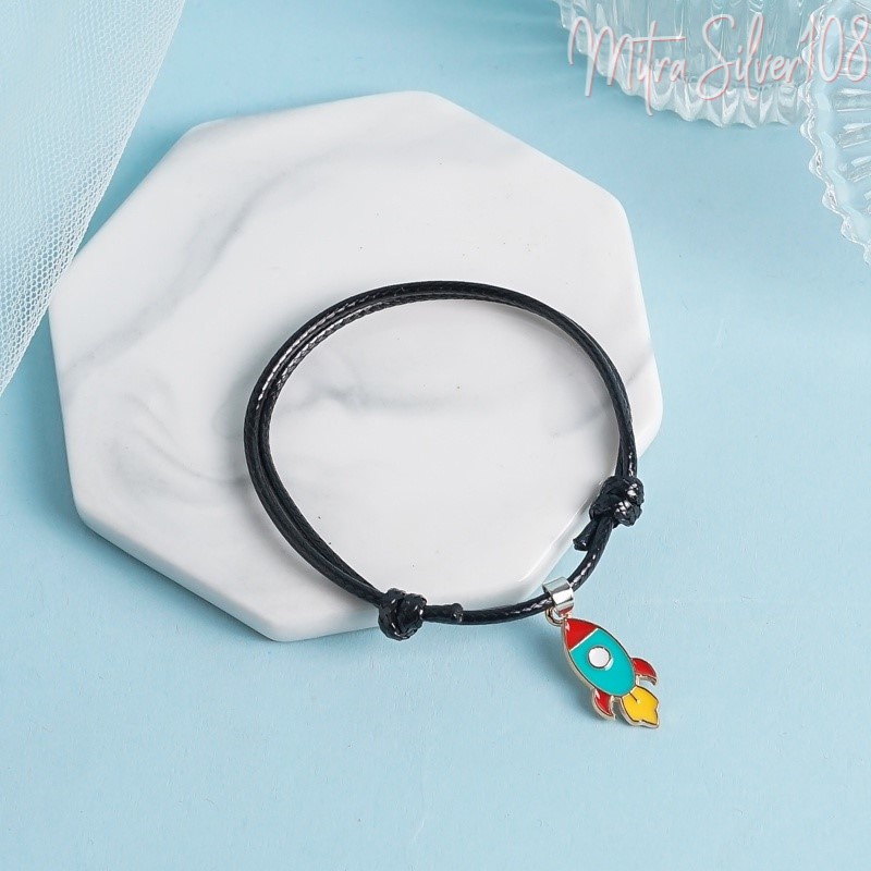 [MS108] GL 38 Gelang Astronot Roket Motif Luar Angkasa Untuk Pria &amp; Wanita Murah