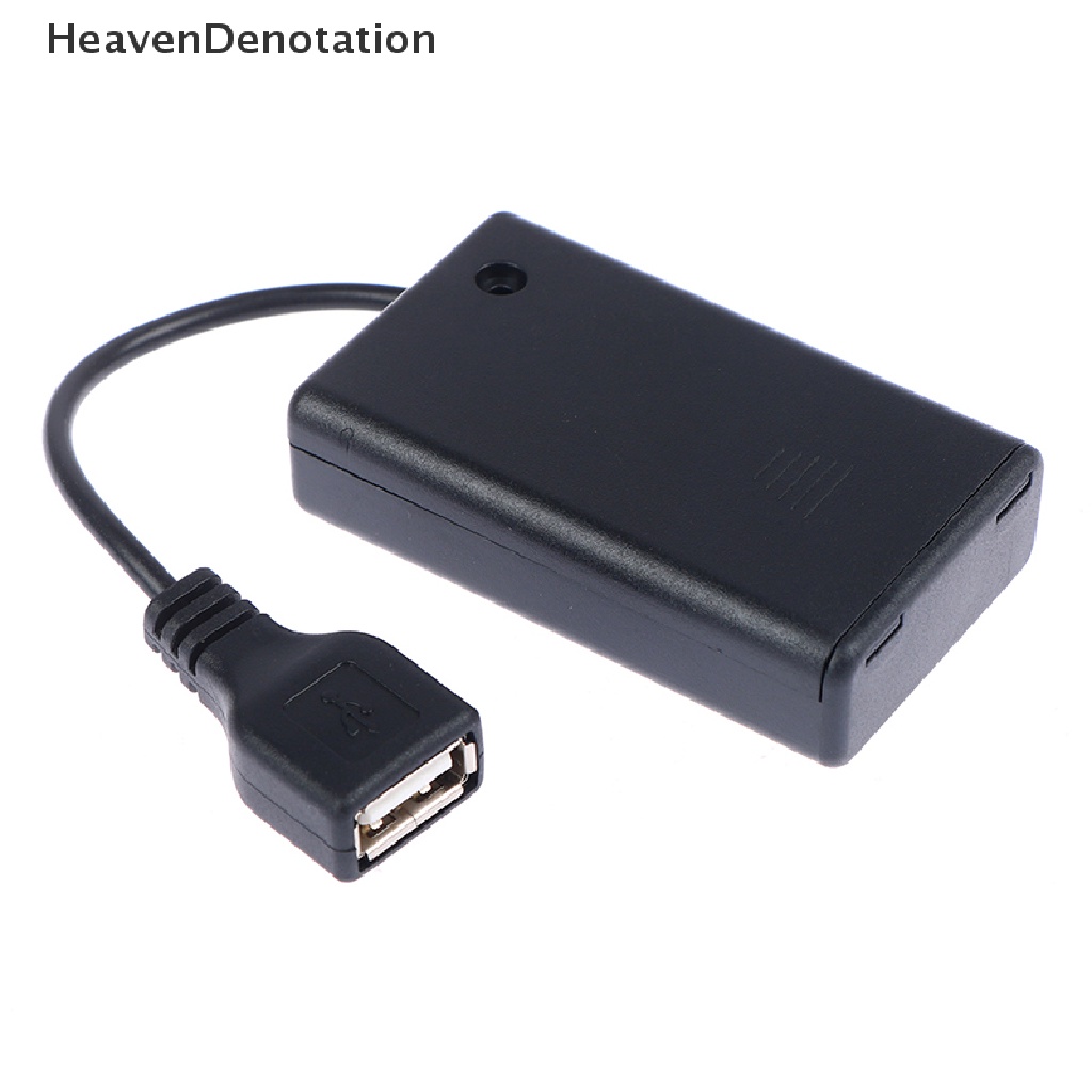 [HeavenDenotation] 3 * AAA Box With USB Port For Building Block Led Light Kit With Switch To HDV
