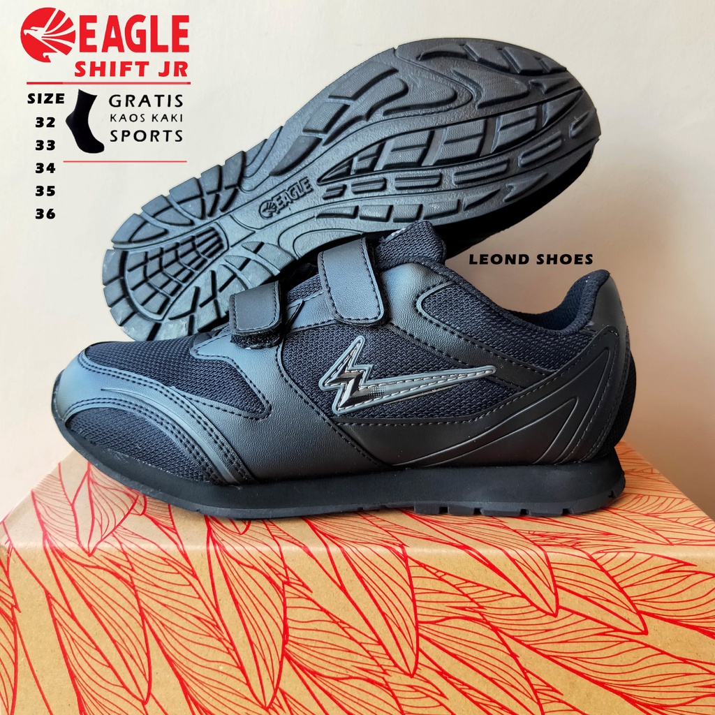 Sepatu Anak Sekolah Merk Eagle Shift Original Sepatu Sekolah Laki Laki Perempuan
