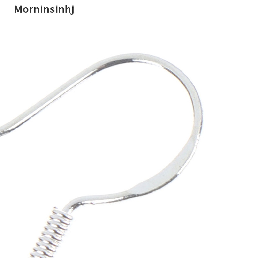 Mornin 50 Pcs 925 Sterling Silver DIY Anting Kait Bola Perhiasan Aksesori Kawat Telinga id