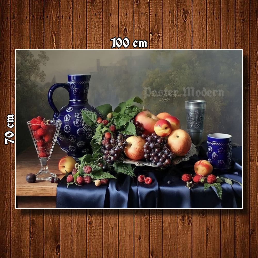 HIASAN DINDING POSTER GAMBAR LUKISAN BUAH BUAHAN UKURAN JUMBO 3D CODE20 BEST SELLER / LUKISAN BUAH D