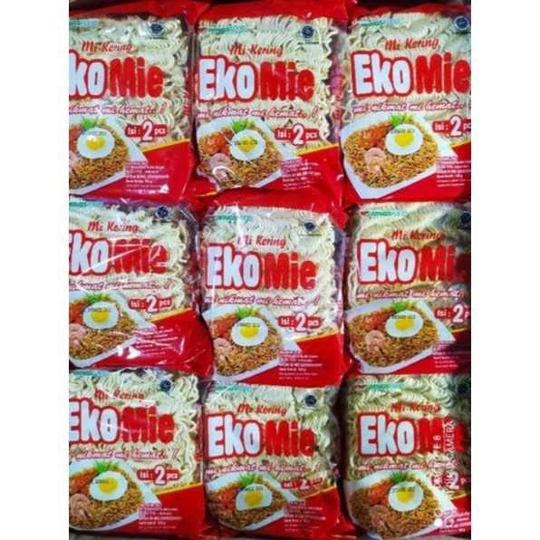 

mi kering Eko mie 120 gram isi 3 bungkus