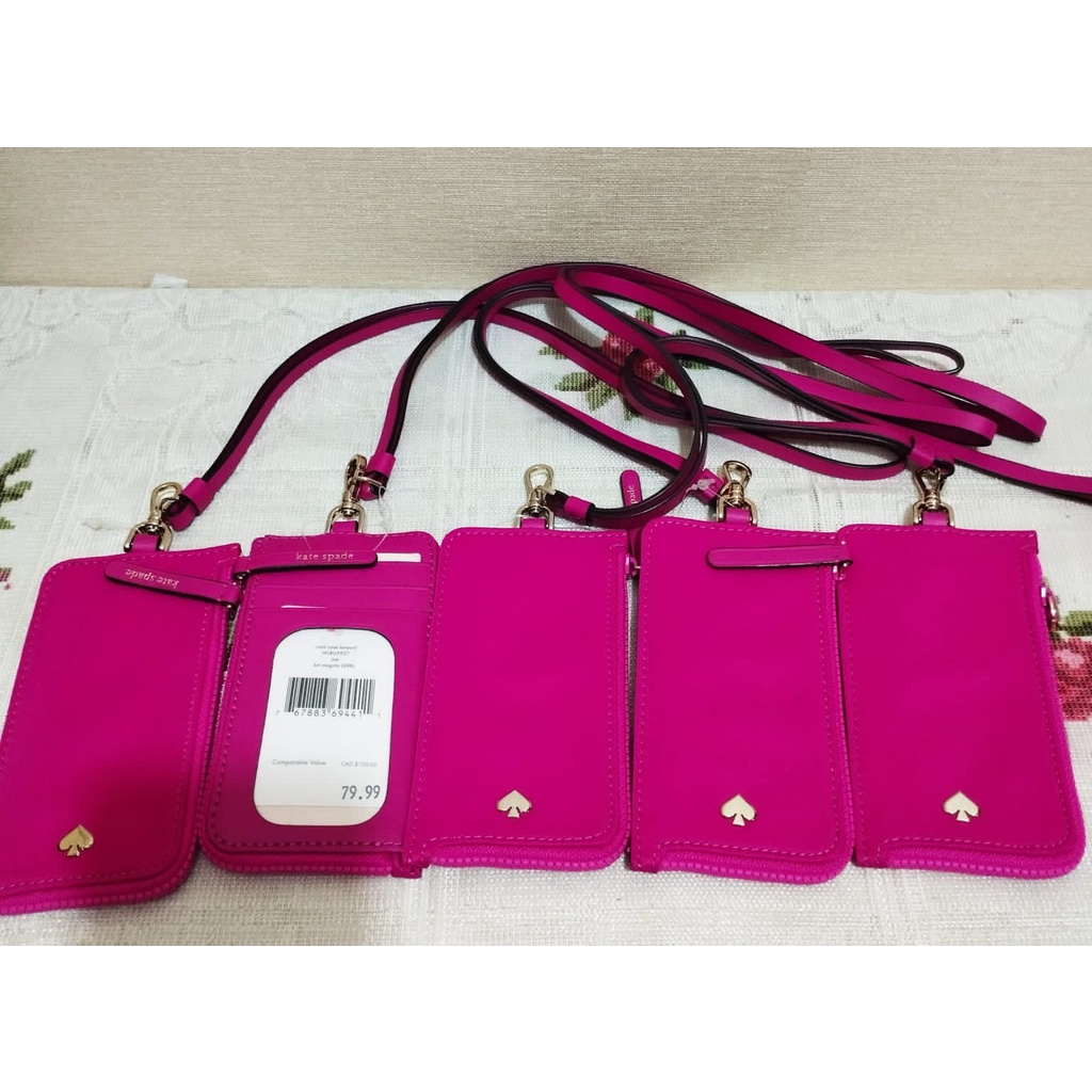 Kate spade chelsea lanyard id magenta