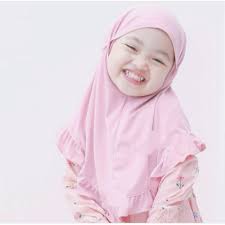 [COD] Jilbab Anak bayi Shafa 0-3th / bahan JERSEY