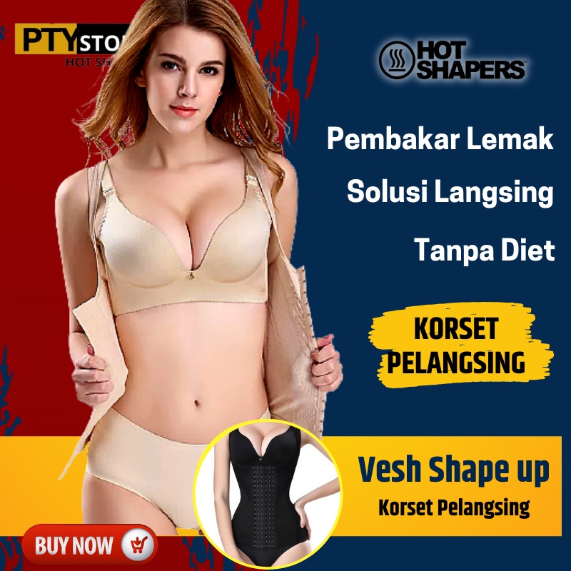 KORSET PELANGSING SOREX WANITA VESH SHAPE UP KORSET MELAHIRKAN PAKAIAN DALAM PENGECIL PERUT BUNCIT P03