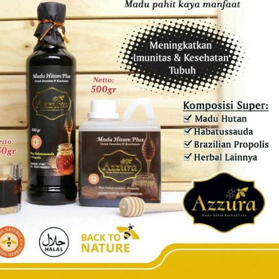 

♡ Azzura - Hitam Pahit Plus Propolis Habatussauda ✪