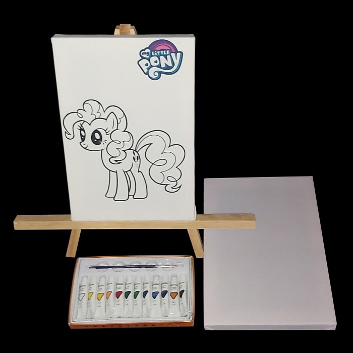 

DISKON SHOPEE/ Set Melukis/Mewarnai : Easel - 2 Kanvas Lukis - Akrilik - Kuas & Palet