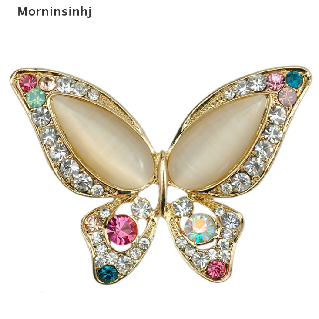 Mornin 1 * Opal Berlian Imitasi Bros Untuk Pernikahan Kupu-Kupu Bros Untuk Wanita Hadiah Terbaik id