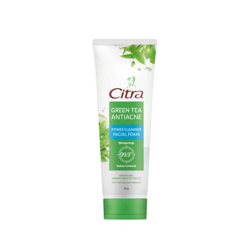 Citra Green Tea Anti Acne Facial Foam 50g Twinpack