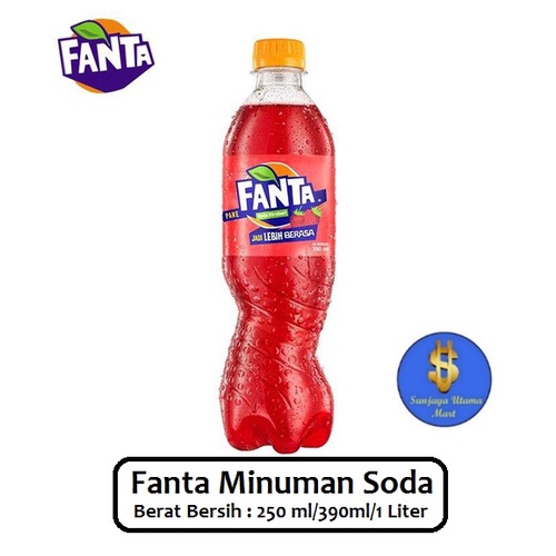 

Fanta Minuman Soda 250ml/390ml/1 Liter All Variant-Minuman Soda Fanta All Variant