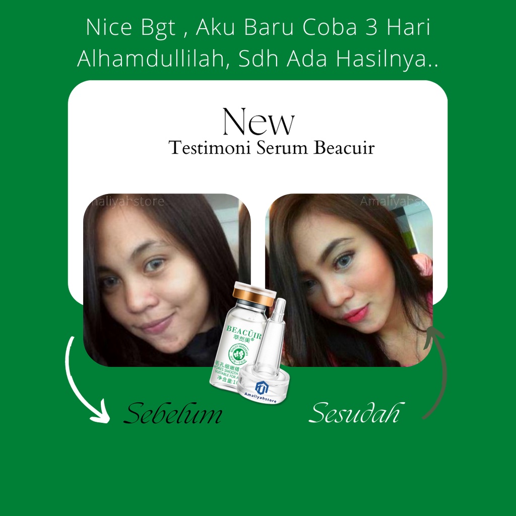 Serum Beacuir Pengecil Pori Pori Besar Wajah Penghilang Bekas Jerawat Bopeng Beruntusan Dan Flek Hitam Membandel Di Muka Ampuh Pria Dan Wanita Original