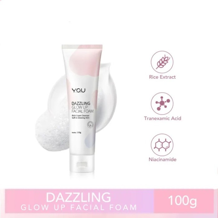 YOU Dazzling Glow Up Facial Foam 100g