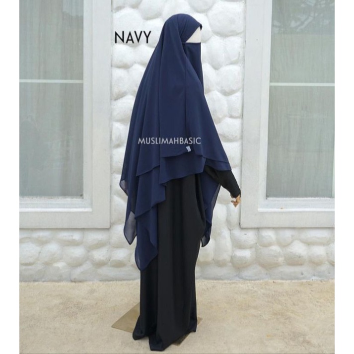 Preloved Shafiya FK Instant Navy Muslimbacic