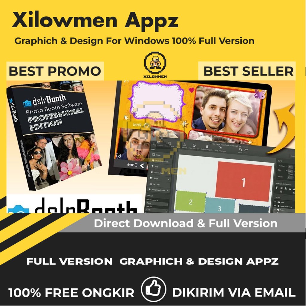 [Full Version] dslrBooth Professional Pro Design Graphics Lifetime Win OS