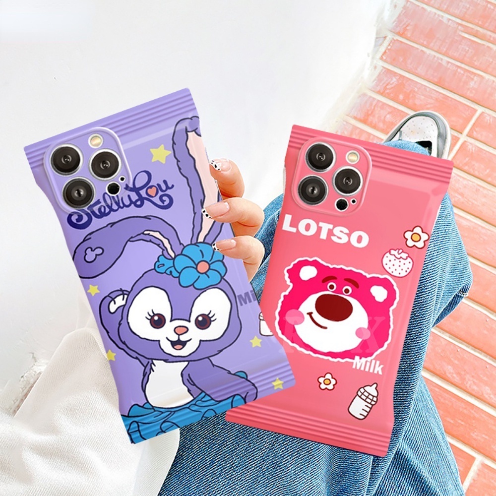 Case Beruang Strawberry Redmi Note 11 Pro Note11S 10C 10 10A 9C 9A 10 9T Note10 5G Note10s Note9 Note8 Poco M5S M3 X3 NFC Kartun Candy Case Manyo StellaLou Rabbit Soft Back Cover