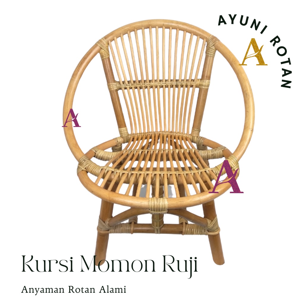 KURSI TERAS MOMON RUJI ROTAN / KURSI ROTAN TERAS / KURSI TAMU ROTAN