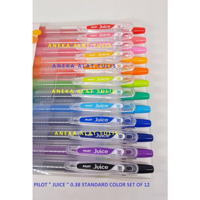 

BISA COD PILOT " JUICE " 0.38 MM SET 12 STANDARD COLOR / LJU-120UF-12C-E