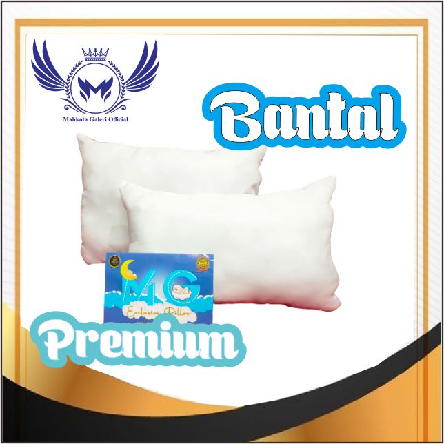 DISKON EDIAAANNN Bantal Tidur Empuk Dakron / isian silikon grade A / putih bersih