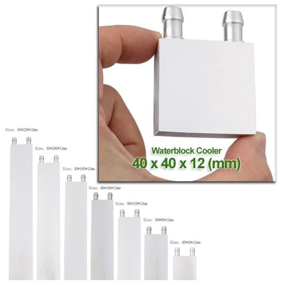 *$*$*$*$] Waterblock Cooler 40x40x12 mm, Water Cooling Block, Peltier Cooler