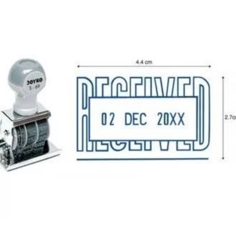 

Joyko S 69 Received date stamp/ Cap stempel tanggal terima