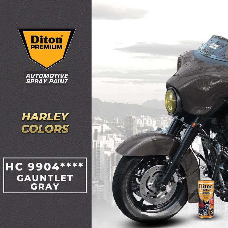 DITON PREMIUM Harley Colors Pilok Pilox Cat Semprot - GAUNTLET GRAY HC 9904**** (400cc)