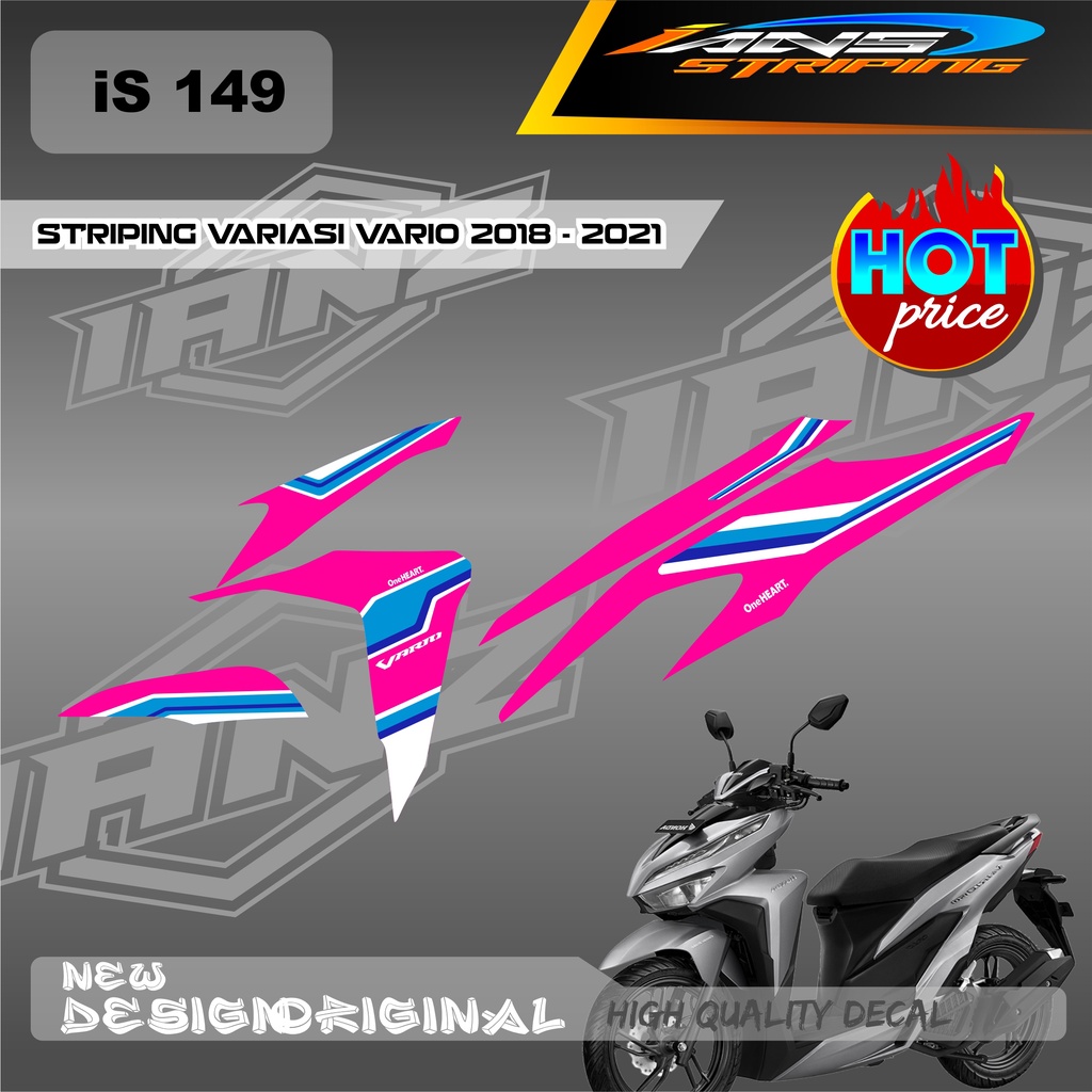 DECAL STRIPING LIST VARIO TECHNO 110 OLD / HONDA VARIO TECHNO 110 MENGGUNKAN BAHAN BERKUALITAS /  TIDAK MUDAH PUDAR / DECAL KERETA VARIO TECHNO  IS149