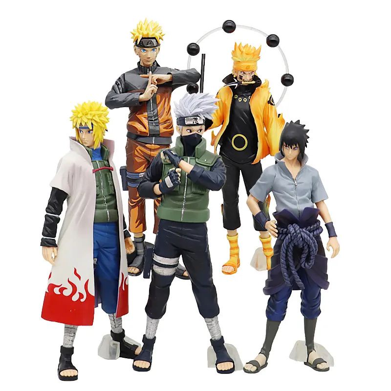 Action Figure Masterlise Uzumaki Naruto Namikaze Minato Uchiha Sasuke Hatake Kakashi Rikudo Sennin