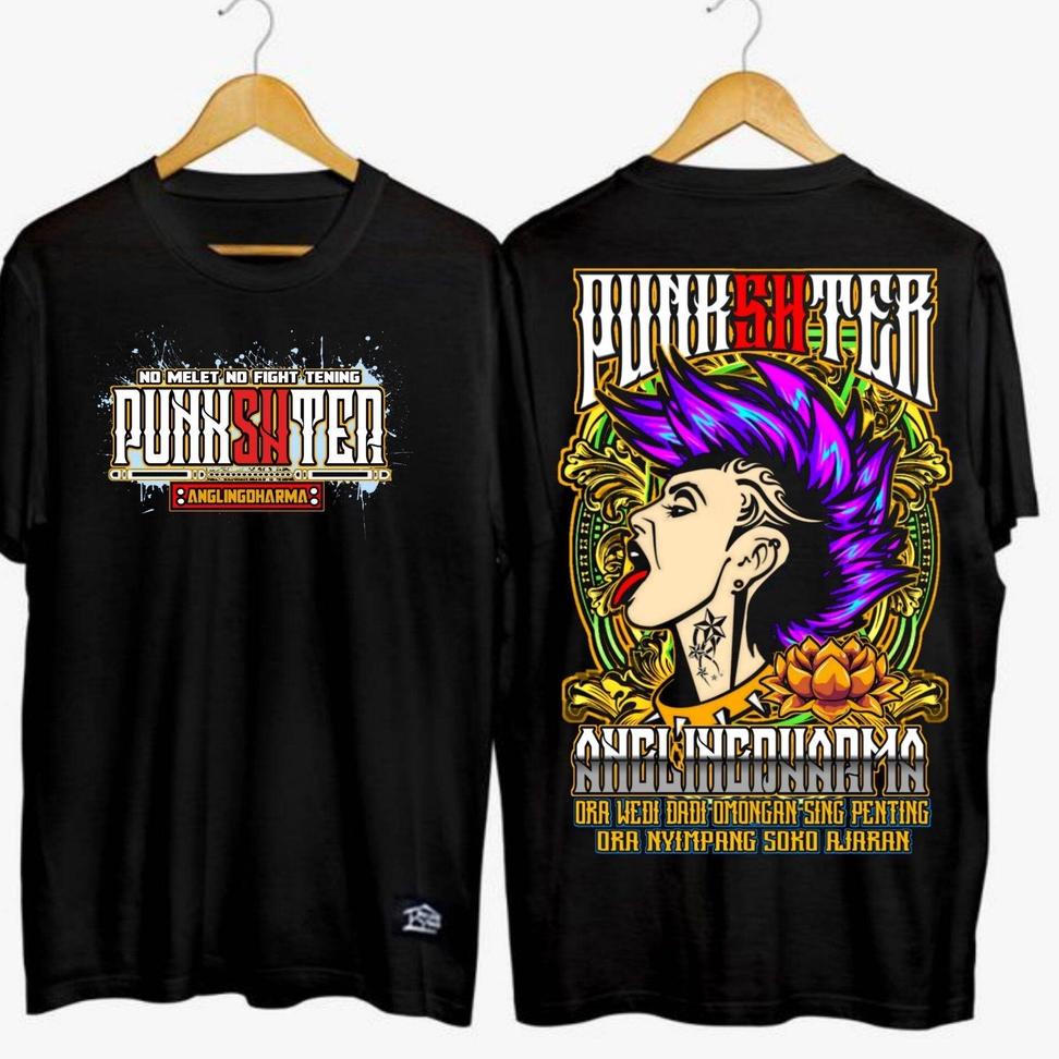 FLASH SALE [COD] Kaos PSHT Punkshter Angkling Darma 30s cotton combed kaos pria 