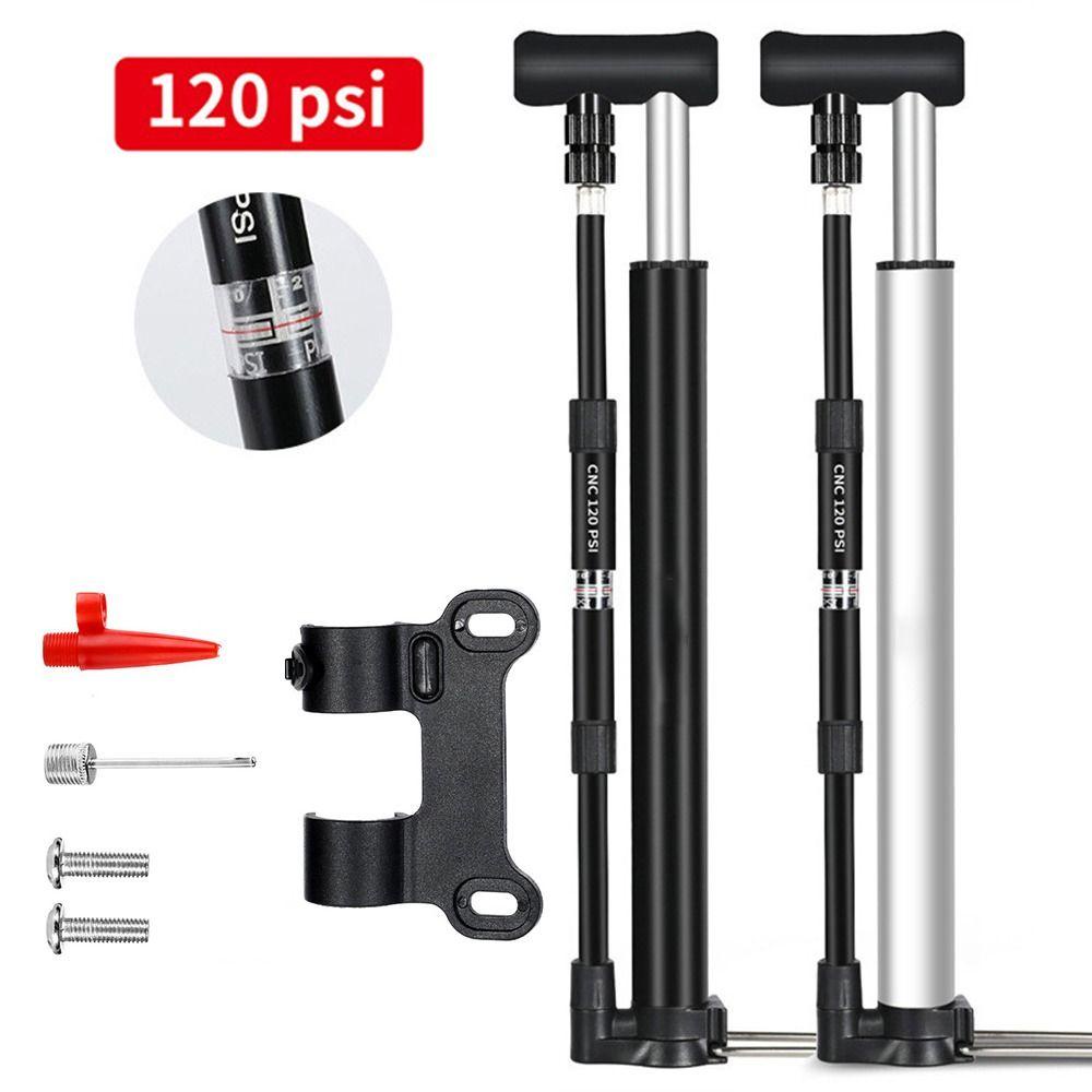 R-FLOWER Pompa Bola Sepeda 120PSI MTB Road American French Valves Bicycle Floor Pump