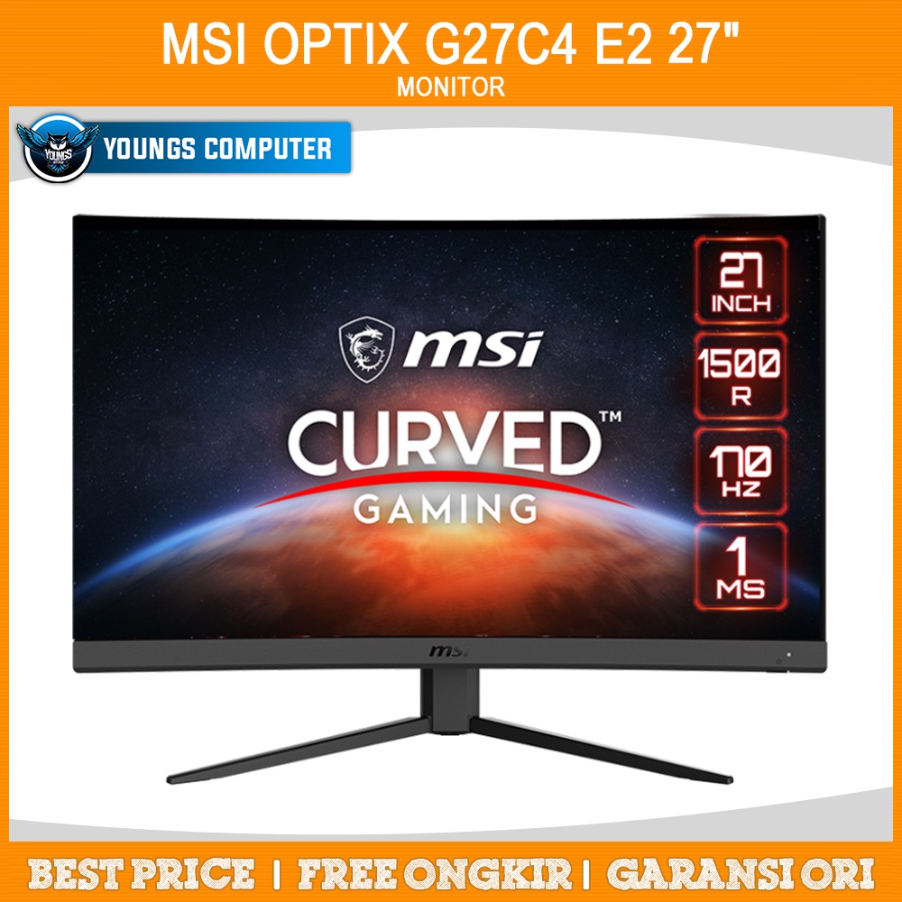 MONITOR MSI OPTIX G27C4 E2 27&quot; Curve 170Hz 1500R LED GAMING