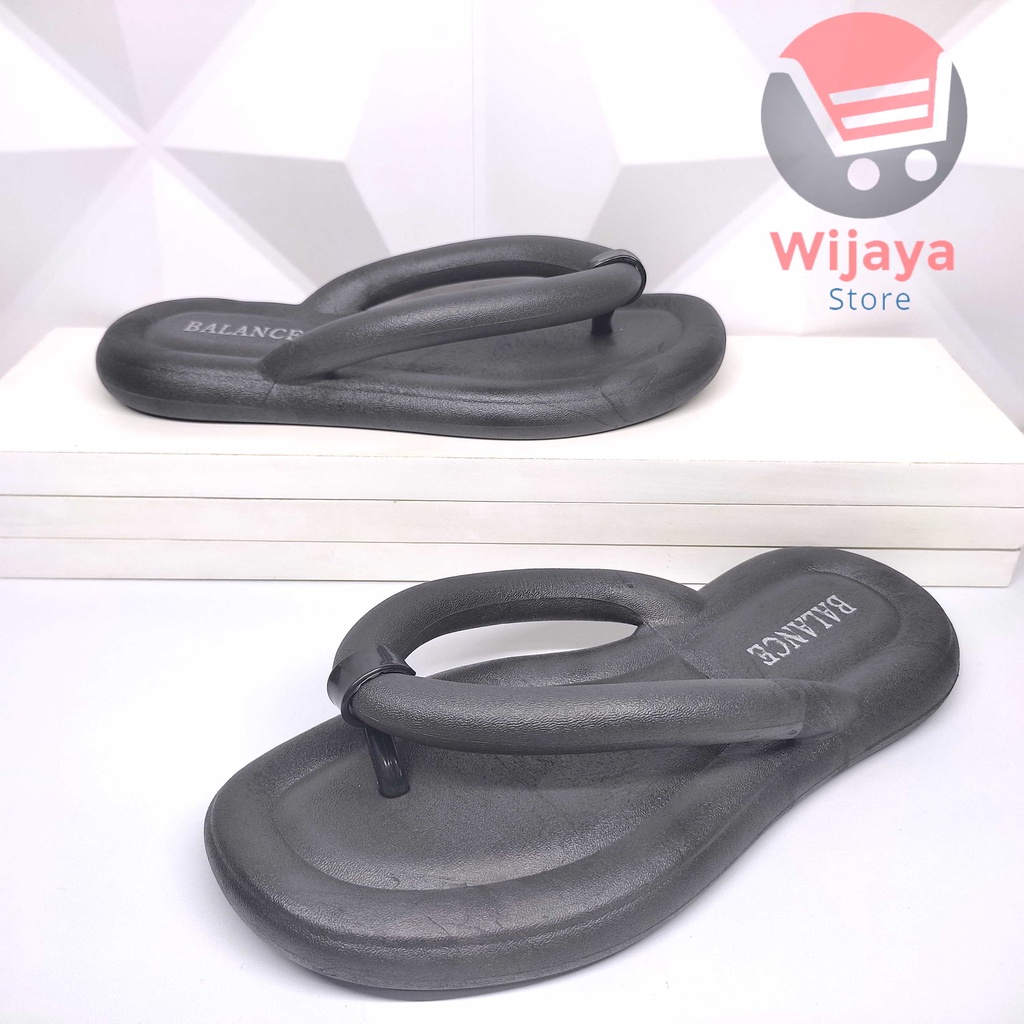 Sandal BALANCE 8387 Wedges Slop Wanita Sendal Slide Selop Bling-blink Import Cewek Perempuan